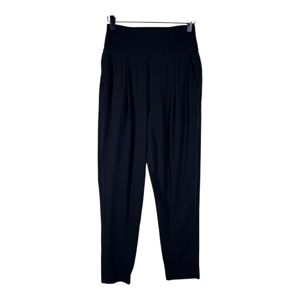 Athleta Elation Black High Rise Jogger Pants Pockets Yoga Athleisure Size XS
